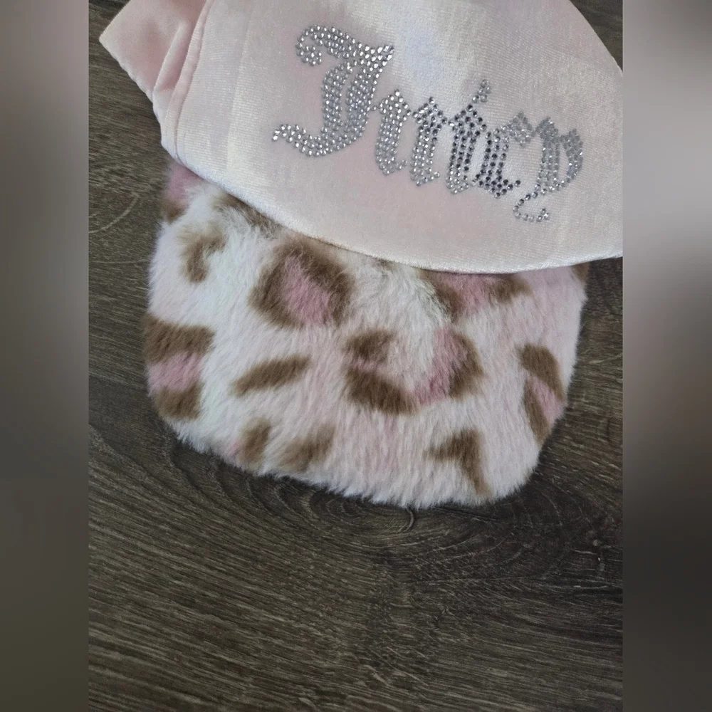 Girls Juicy Couture Pink Leopard Cap NWT